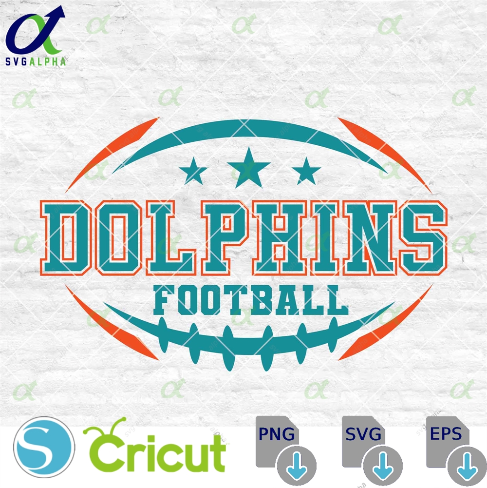 Dolphins Football Svg Football Svg Sports Svg Football Shirt Sublimation Designs Png Dxf Jpg Eps
